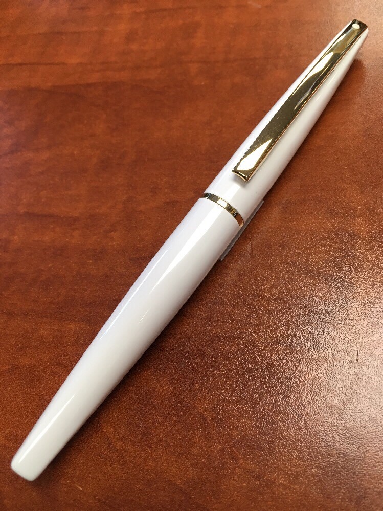 Sheaffer Taranis White Lightning Roller Ball Pen -- PEN ONLY / NO INK REFILL Sheaffer Taranis White Lightning Roller Ball Pen -- PEN ONLY / NO INK REFILL