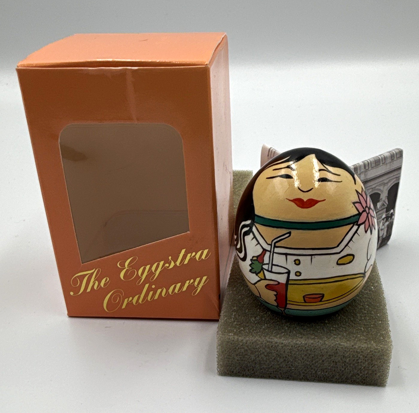 Vintage Cosmos Gifts Dollymama The Eggstra Ordinary Lady Egg Figurine New In Box Vintage Cosmos Gifts Dollymama The Eggstra Ordinary Lady Egg Figurine New In Box