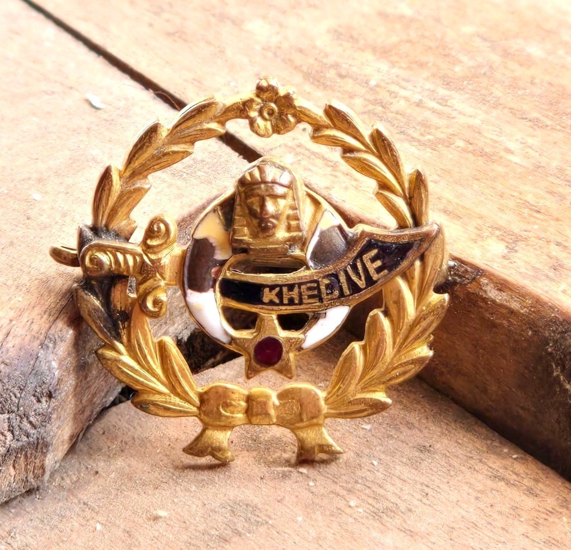 Vintage Shriners Khedival Temple Lapel Pin Enamel Masonic Fraternal Badge sphinx Vintage Shriners Khedival Temple Lapel Pin Enamel Masonic Fraternal Badge sphinx