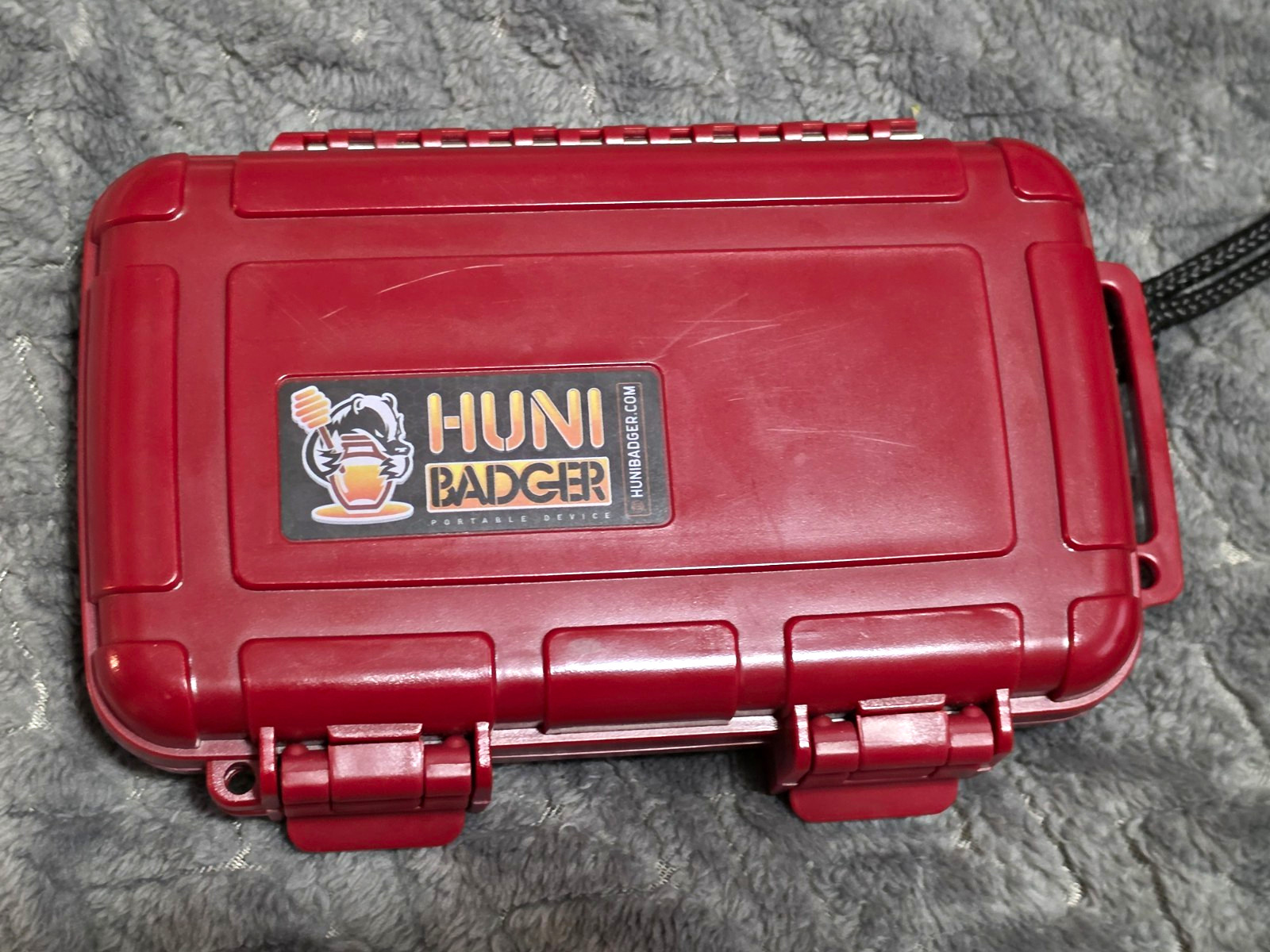 Huni Badger Portable Device Full Kit Components in Red Waterproof Case