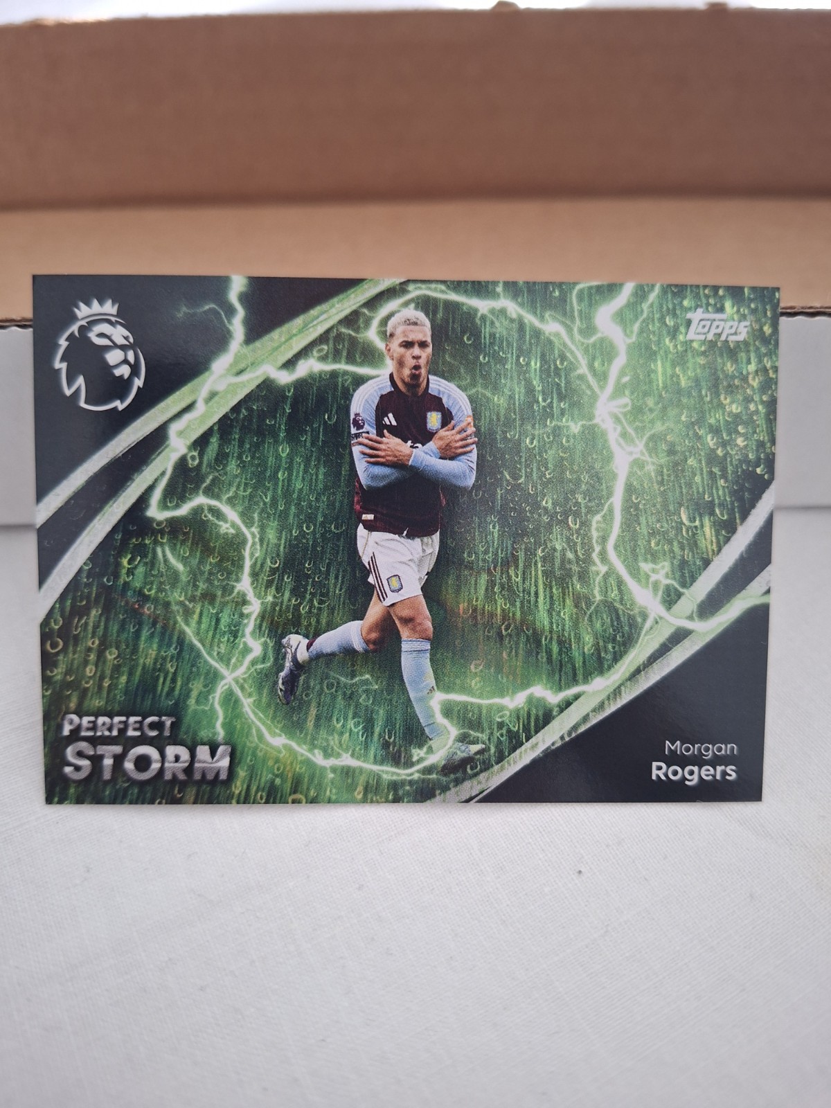 Topps Premier League Perfect Storm Insert PS2 Morgan Rogers Aston Villa 2025/26