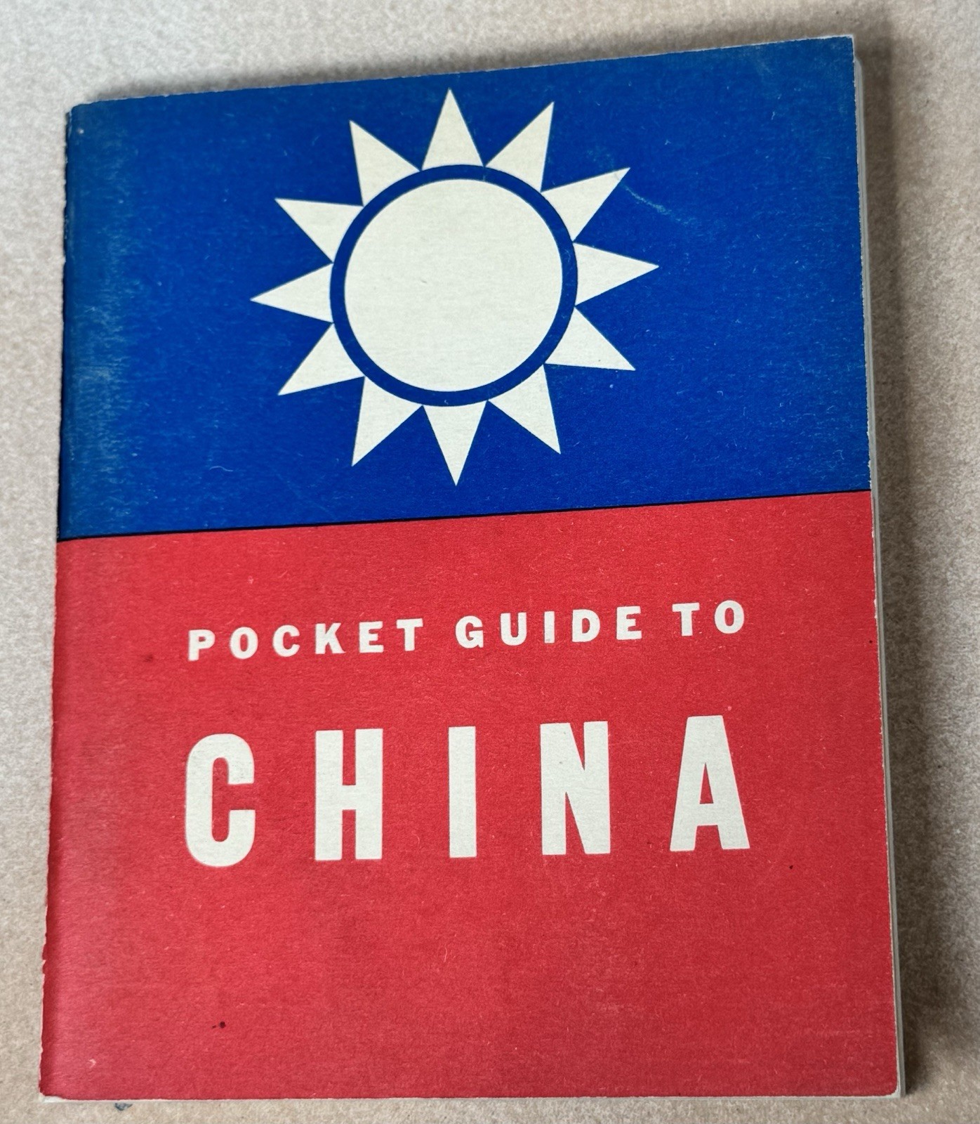 1943 WW2 US Military Pocket Guide to China WWII War Department 