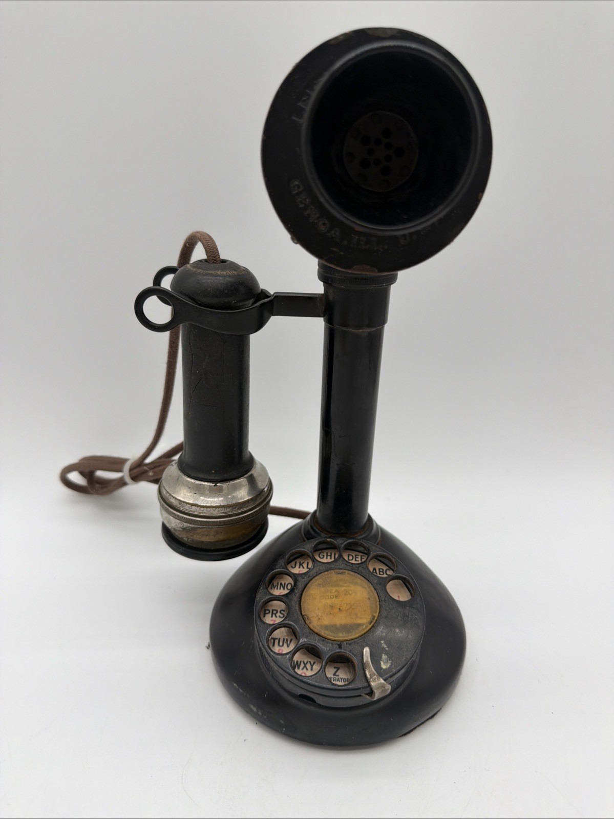 Early 1900\'s Stromberg Carlson Rory-Dial Candlestick Telephone ~ Displays Well 