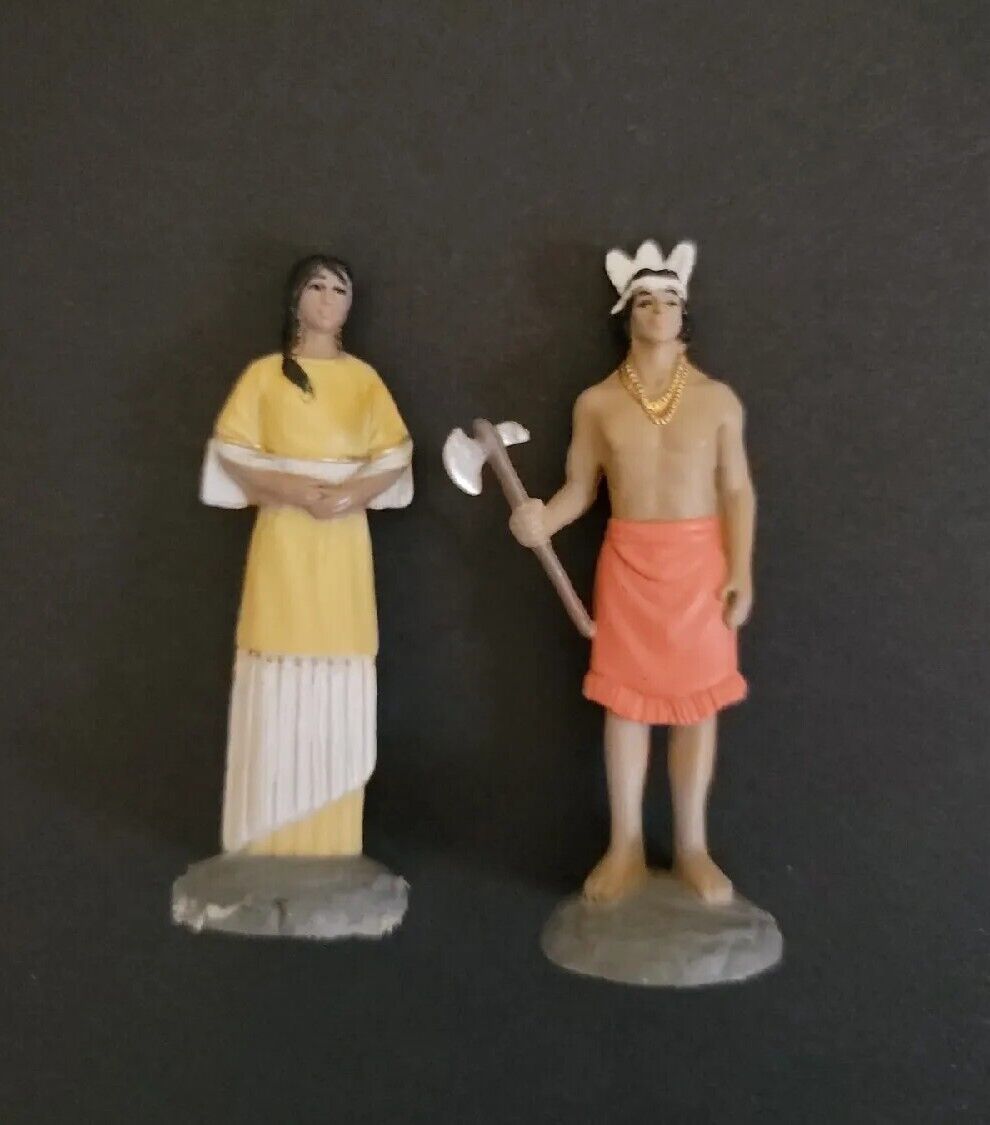 Revell Mind Crafts Indigenous American Figurines • Painted Plastic 2 Inches Tall