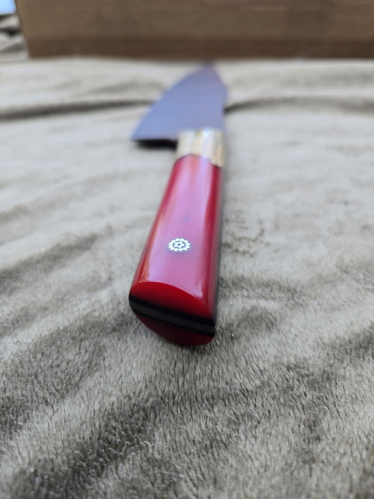 Half Face Blades Chef Knife, One Of A Kind with original box, case & sticker Half Face Blades Chef Knife, One Of A Kind with original box, case & sticker