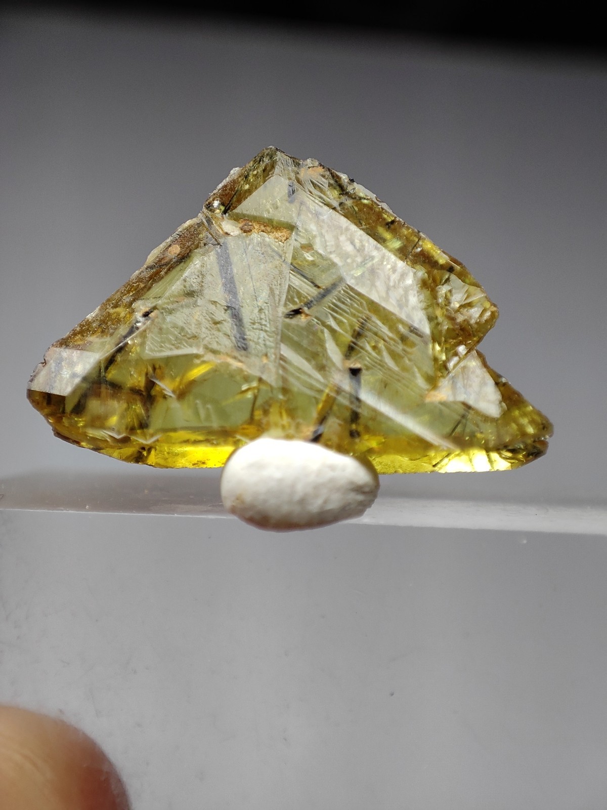 Sphene/Titanite Gemmy & Lustrous Crystal With Nice Colour & Clarity-Zagi,Pak.