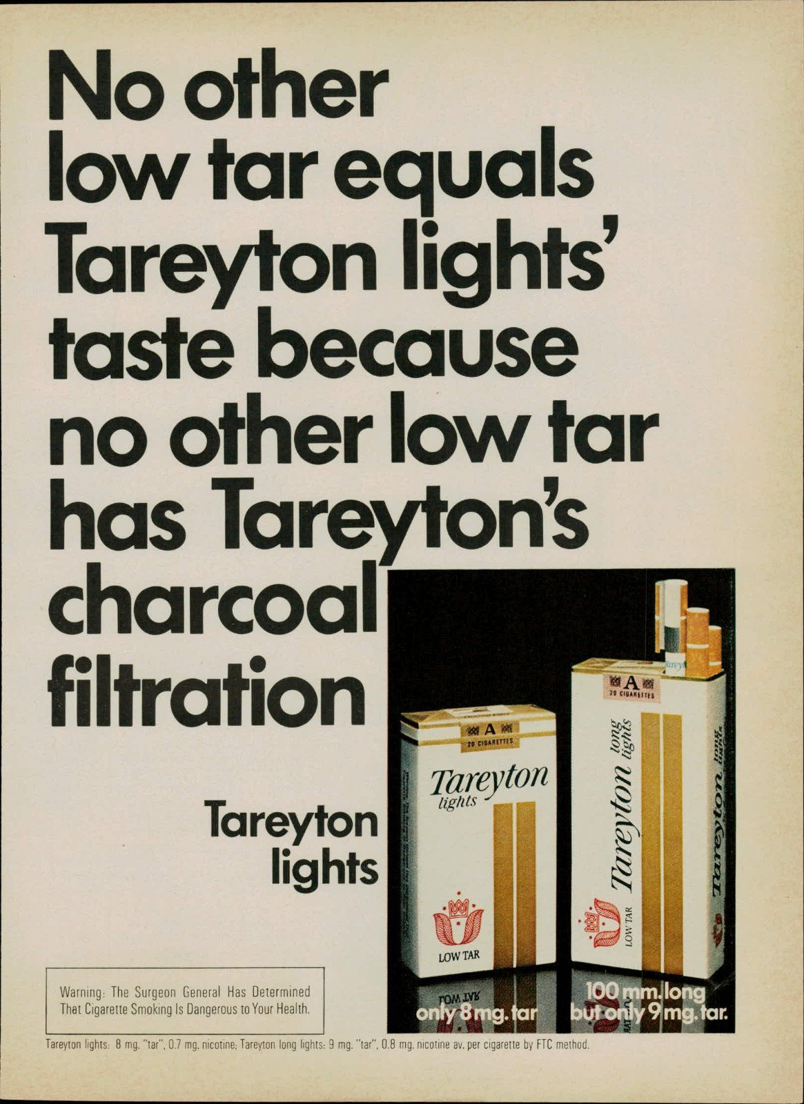 1978 Vtg Print Ad Tareyton Lights Cigarettes Tobacco Smoking Ephemera Promo Art 