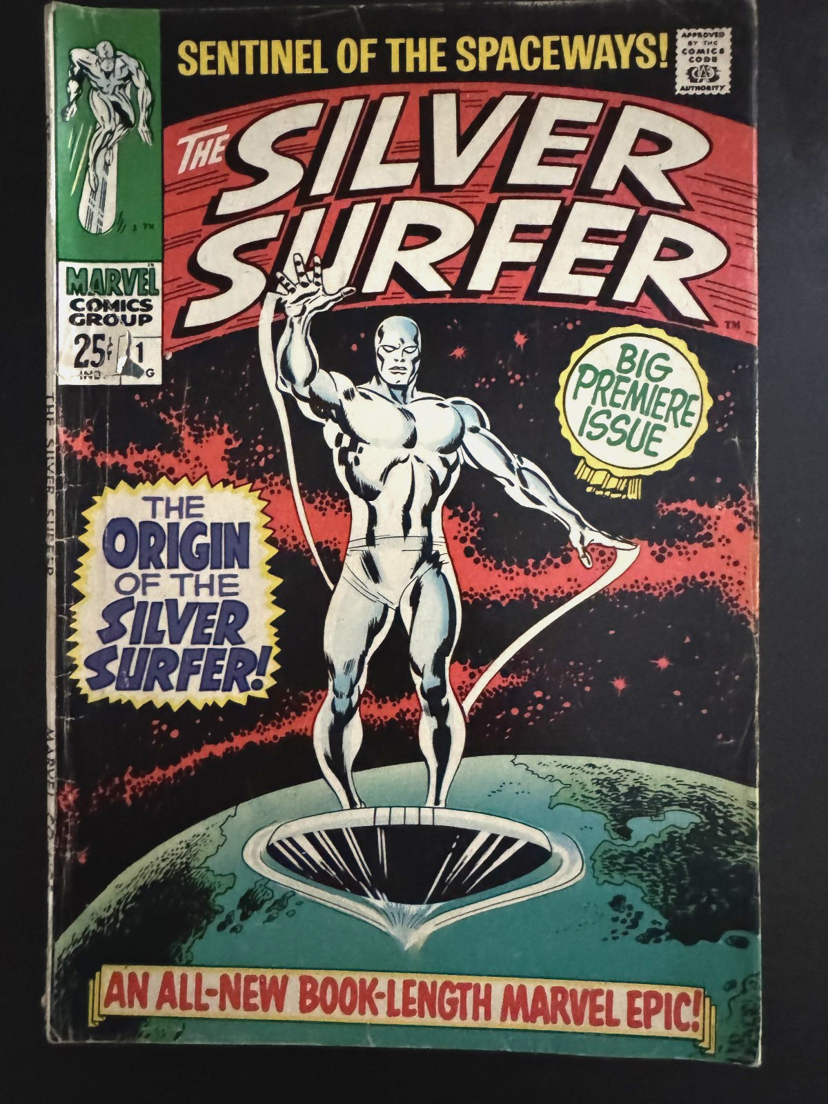 The Silver Surfer #1 (Marvel Comics, August 1968) Origin Issue Galactus Watcher The Silver Surfer #1 (Marvel Comics, August 1968) Origin Issue Galactus Watcher