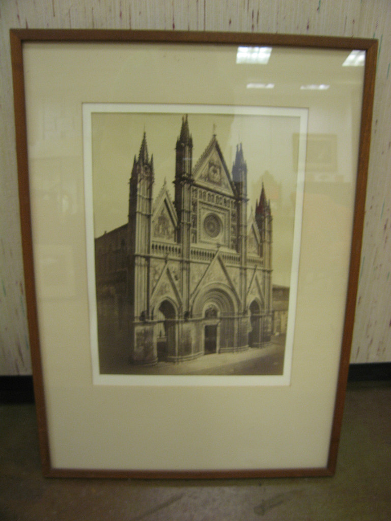 Antique Fratelli Alinari Photograph Exterior of Orvieto Cathedral Italy Antique Fratelli Alinari Photograph Exterior of Orvieto Cathedral Italy