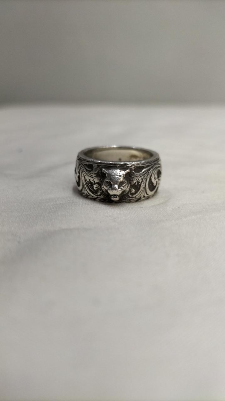 GUCCI 433571 925 stamped *Used silver cat head ring GUCCI 433571 925 stamped *Used silver cat head ring