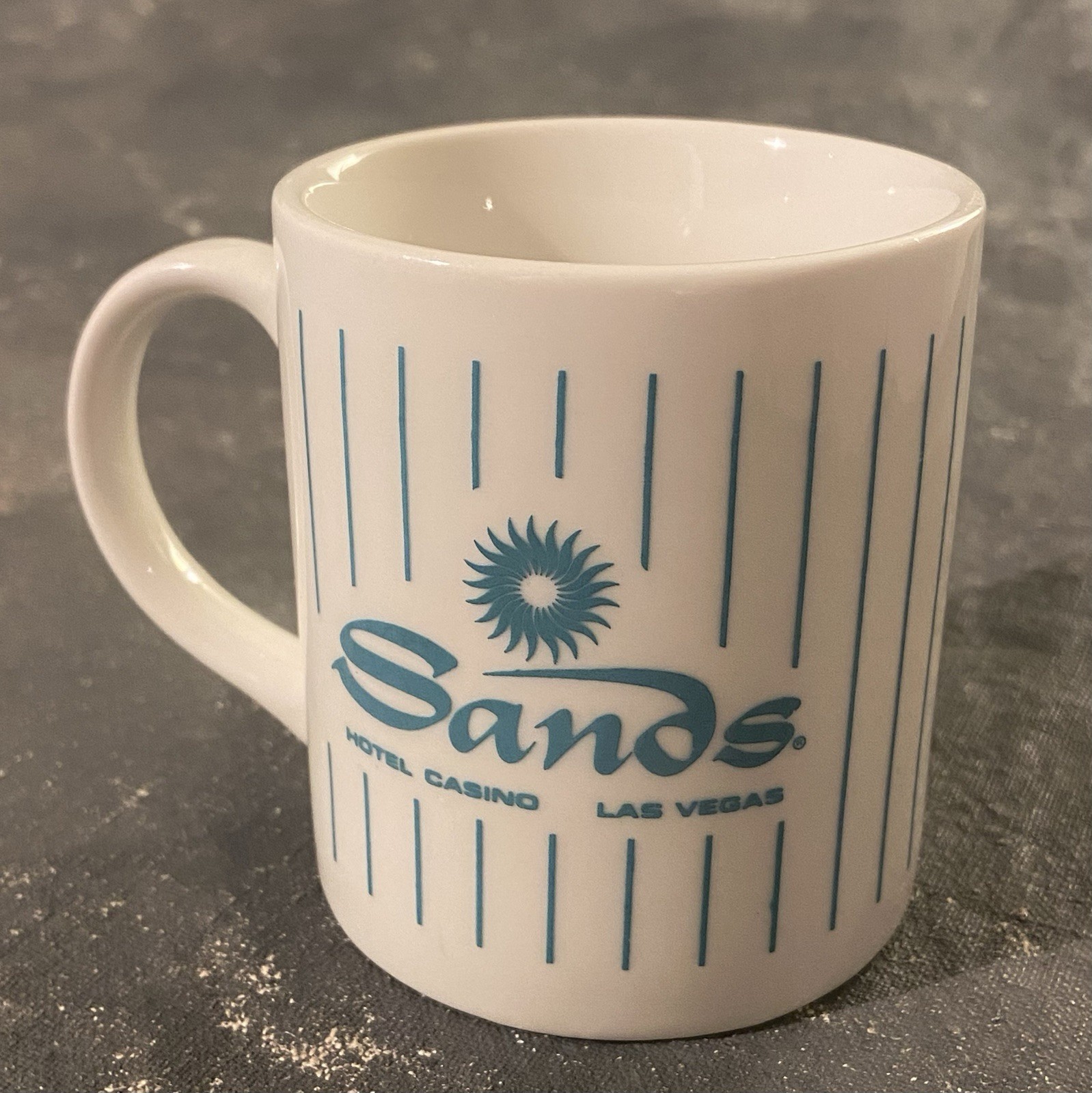 Vintage Sands Hotel & Casino Las Vegas Coffee Tea Mug Cup Teal Vintage Sands Hotel & Casino Las Vegas Coffee Tea Mug Cup Teal