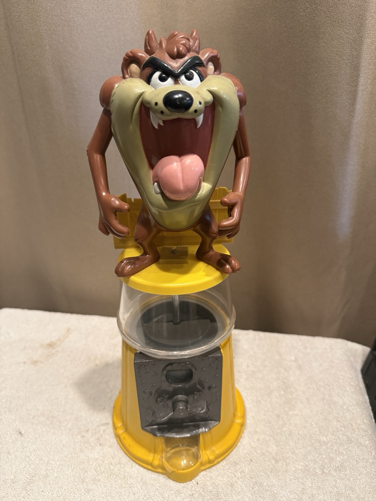 💙Vintage Taz Devil Diecast Gumball Machine Tweety Looney Tunes Clear Globe