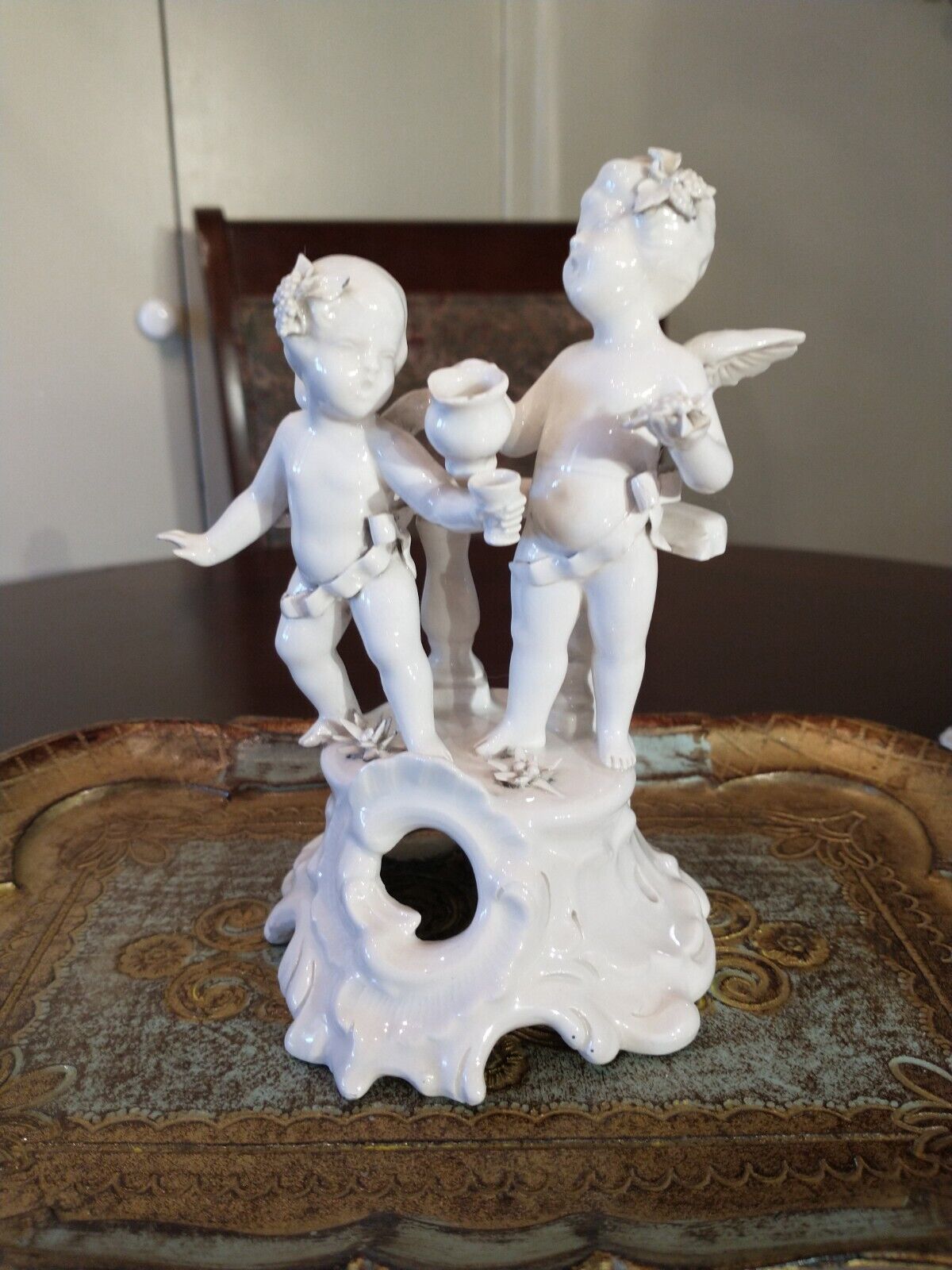  Porcelain Cherubs Figurine Perdomello Basso Benachio 758sgc