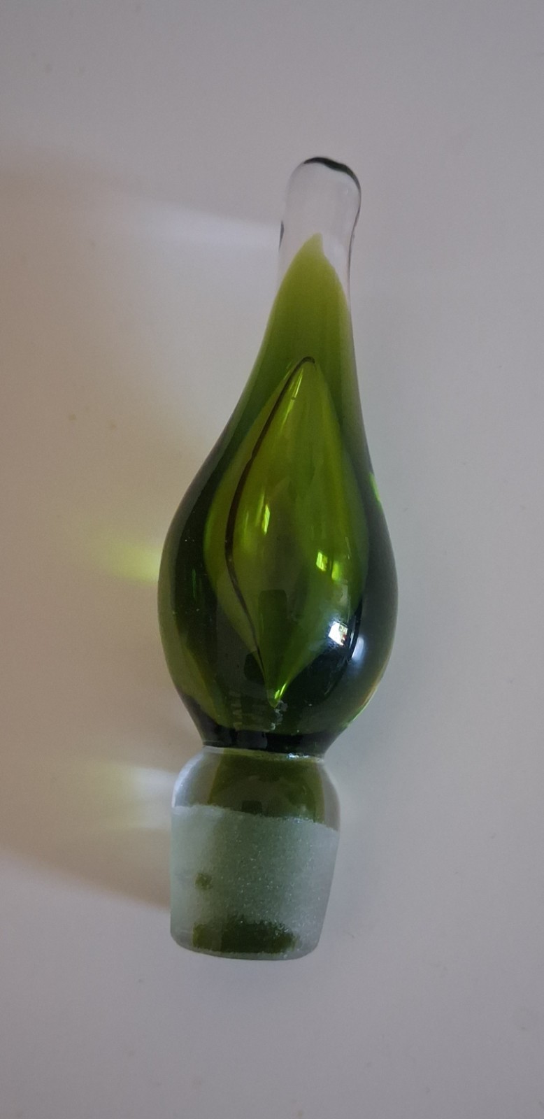 Blenko Green Glass STOPPER ONLY Fits 304-743-9081 Bottle Blenko Green Glass STOPPER ONLY Fits 304-743-9081 Bottle