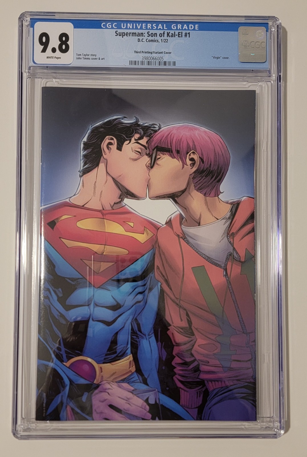 Superman: Son Of Kal-el #1 9.8  1:50 Virgin Variant *RARE*