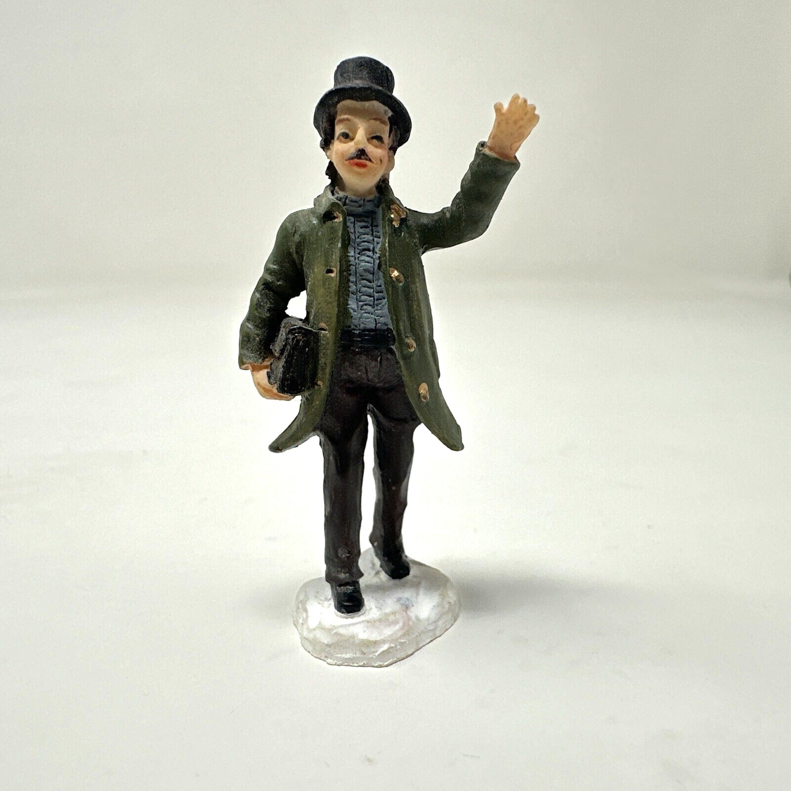 2003 Grandeur Noel Victorian Village WAVING MAN Figurine FOR REPLACEMENT 2.25\