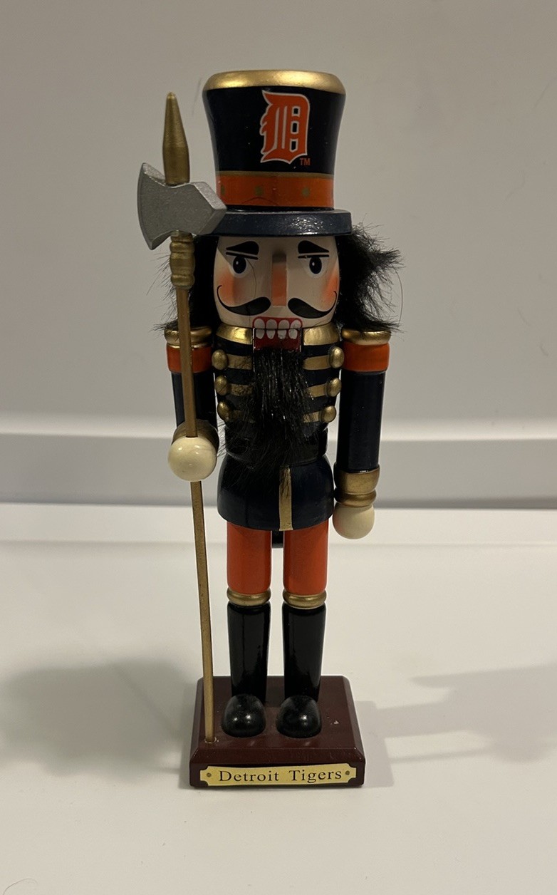 The Memory Company Detroit Tigers MLB Limited Edition Rare Wood Nutcracker 2013