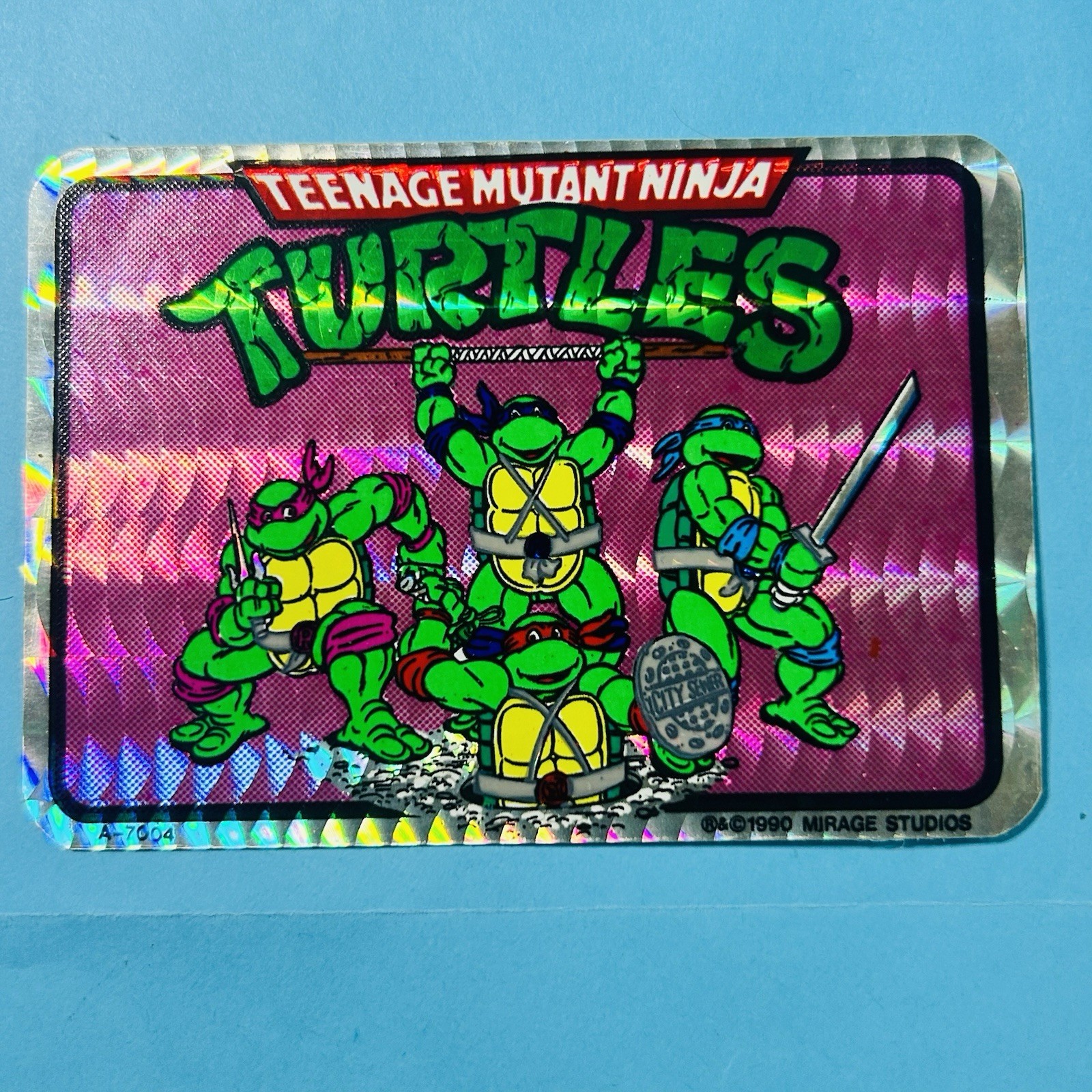 Vintage 1990 Mirage Teenage Mutant Ninja Turtles Vending Machine Sticker A-7004 Vintage 1990 Mirage Teenage Mutant Ninja Turtles Vending Machine Sticker A-7004