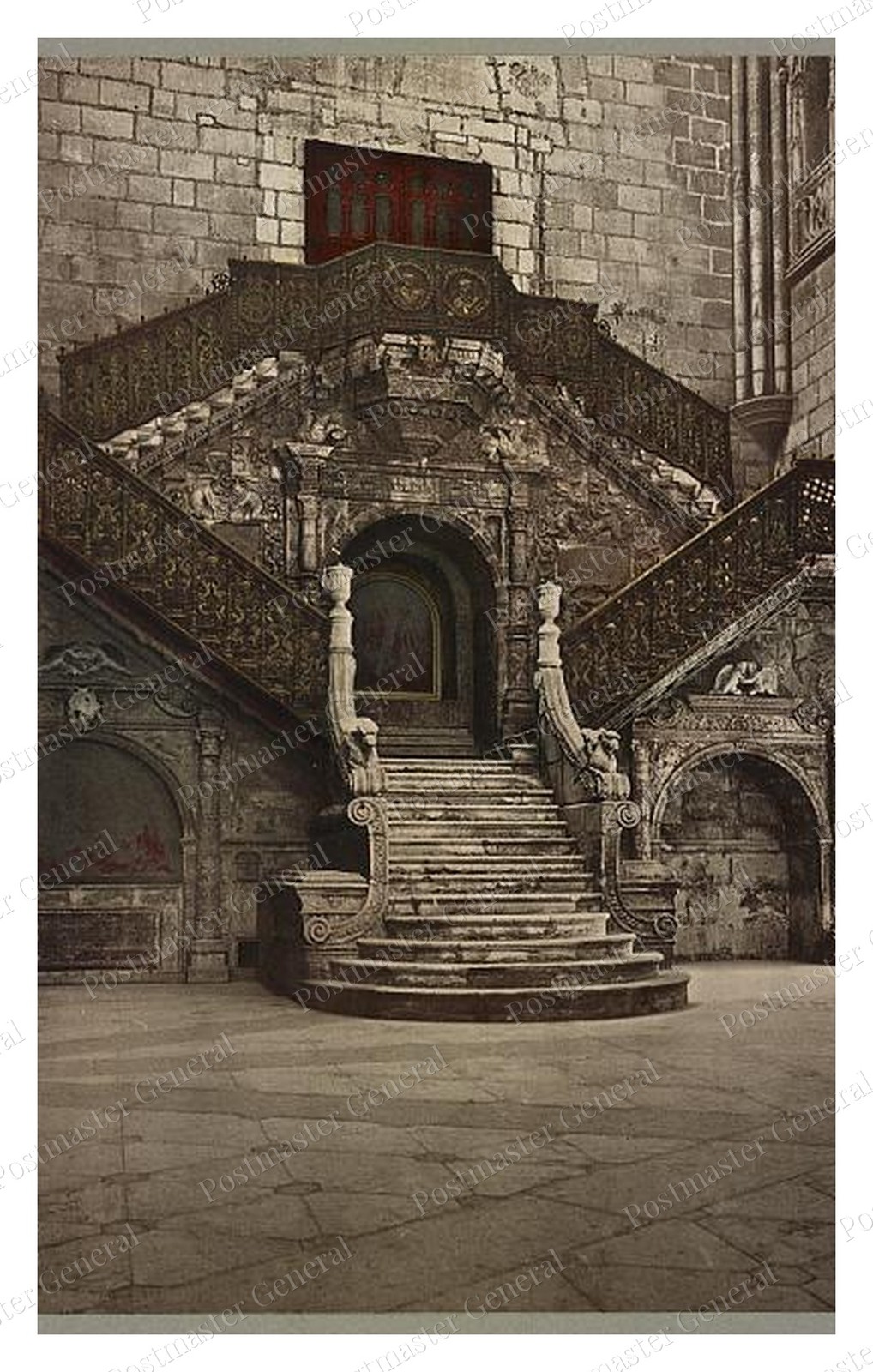 Burgos Spain Cathedral Golden Staircase Standard Postcard COPY RPPC Burgos Spain Cathedral Golden Staircase Standard Postcard COPY RPPC