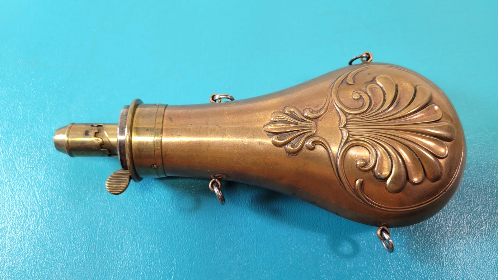 Rare Civil War Black Powder Flask Frary Benham Co Riling #353 c.1855-57 TR1884 Rare Civil War Black Powder Flask Frary Benham Co Riling #353 c.1855-57 TR1884