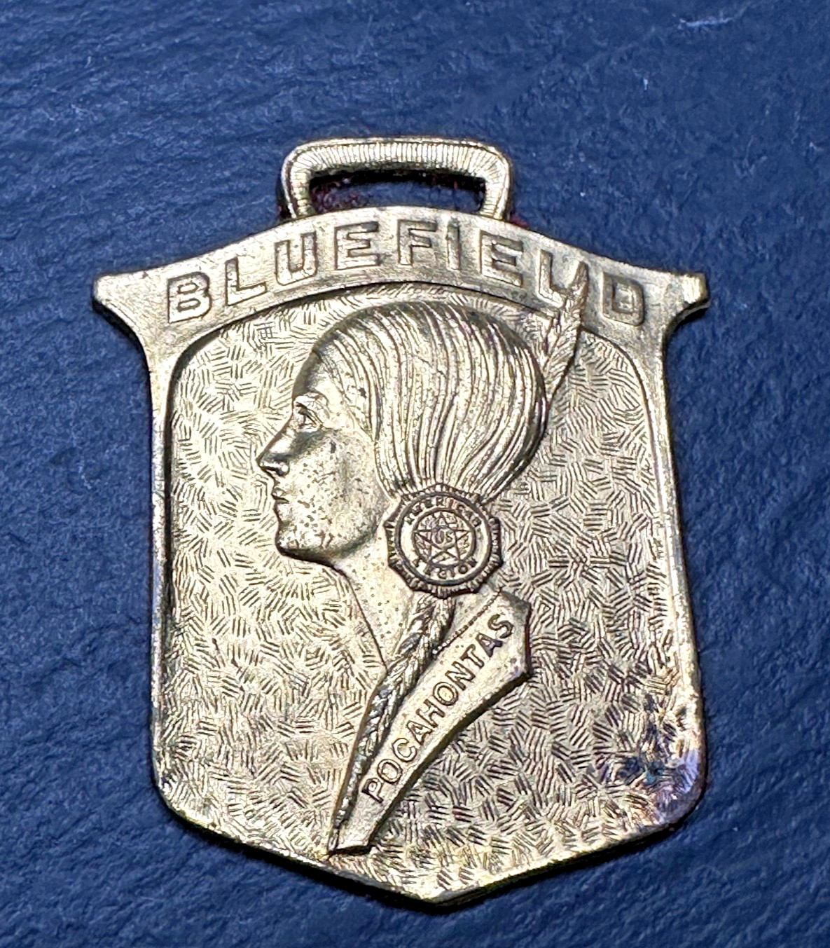 VINTAGE AMERICAN LEGION POCAHONTAS BLUEFIELD W VA METAL FOB N679