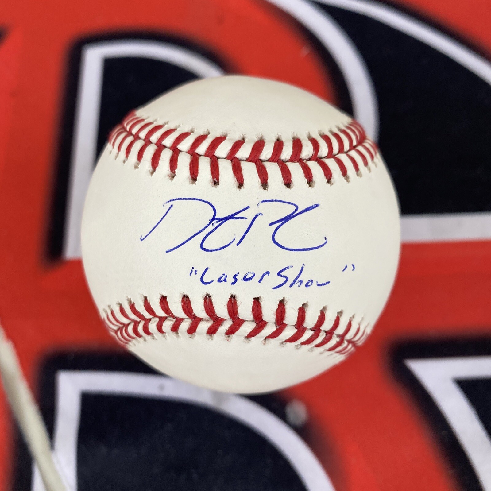 Dustin Pedroia Signed Boston Red Sox OMLB Laser Show Inscription Steiner CX Auto