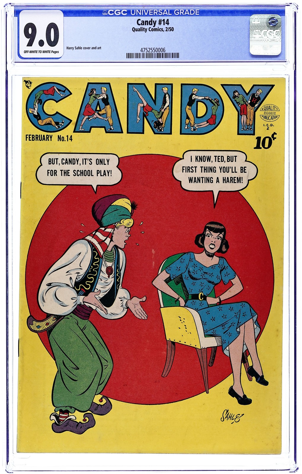 Candy #14 CGC 9.0 1950 Quality 4752550006
