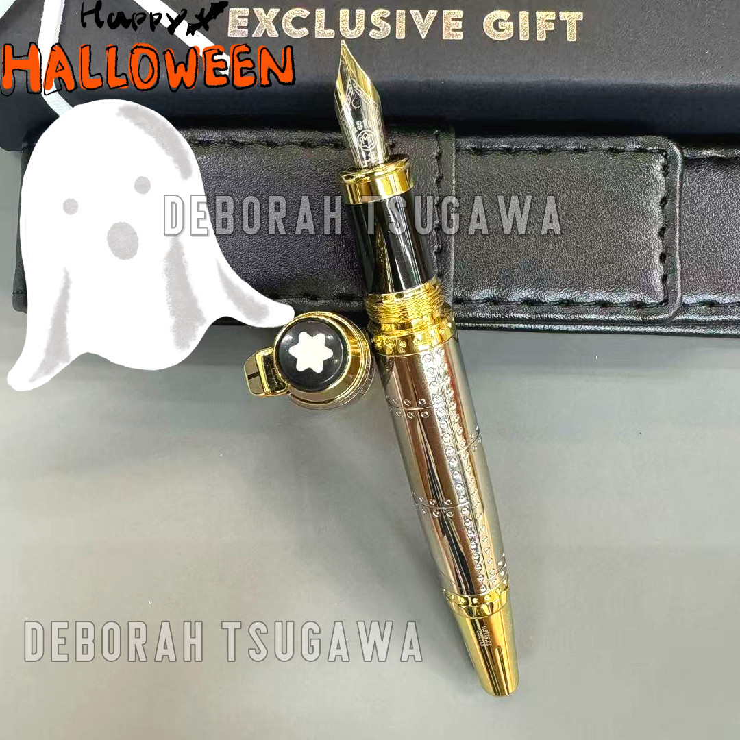 MONTBLANC Antoine de Saint-Exupéry Writers Edition Gold Tone Fountain Pen
