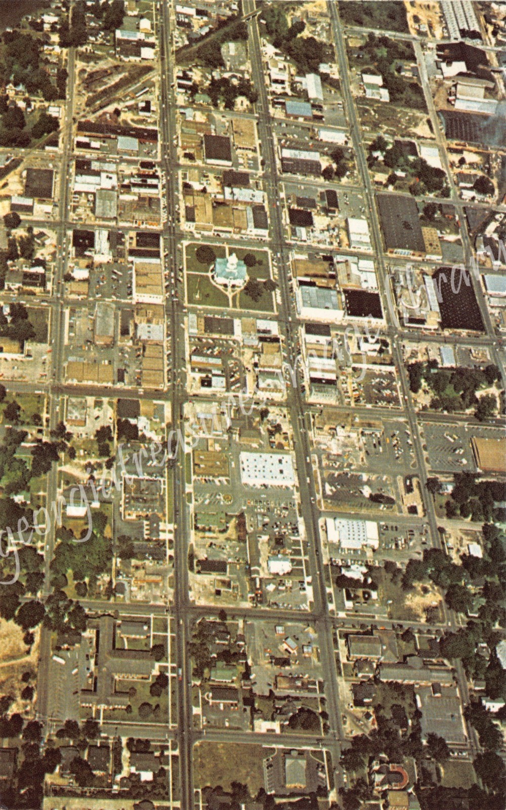 GA~GEORGIA~MOULTRIE~AERIAL VIEW OF MOULTRIE GA~C.1977