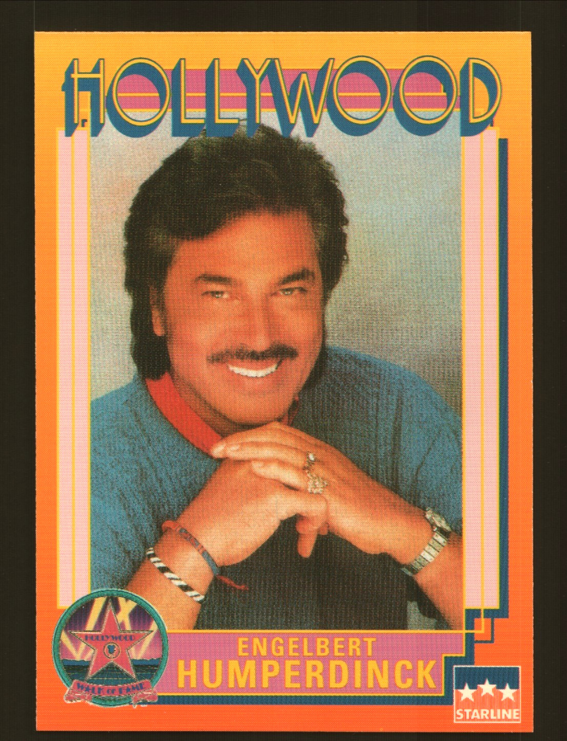1991 Starline Hollywood Walk of Fame #86 Engelbert Humperdinck