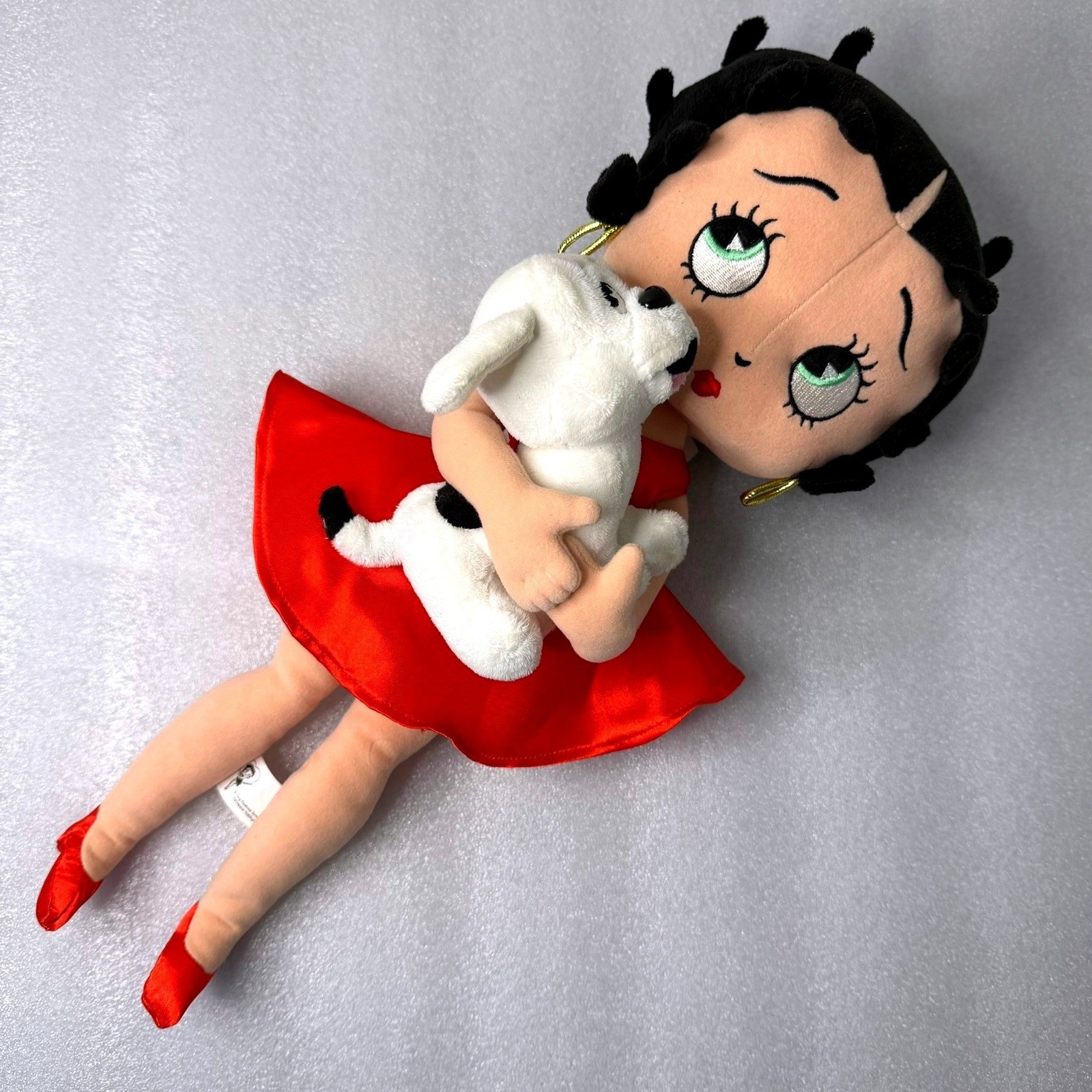 Vintage Universal Studios Betty Boop Plush Doll with Pudgy Dog Red Dress 16 Vintage Universal Studios Betty Boop Plush Doll with Pudgy Dog Red Dress 16