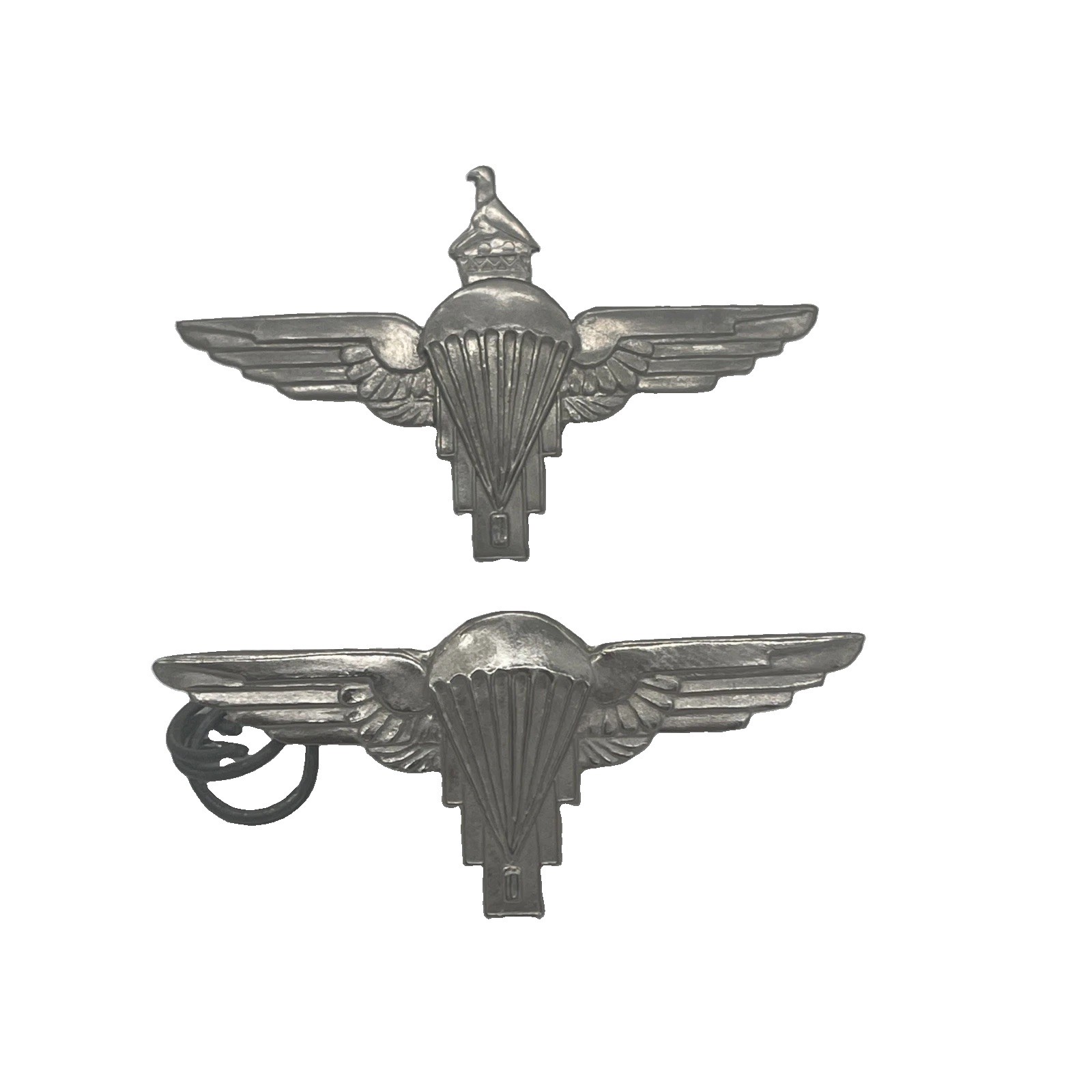 Vintage 1980\'s Early Zimbabwe Parachute Regiment Jump Wings & Cap Badge Grouping