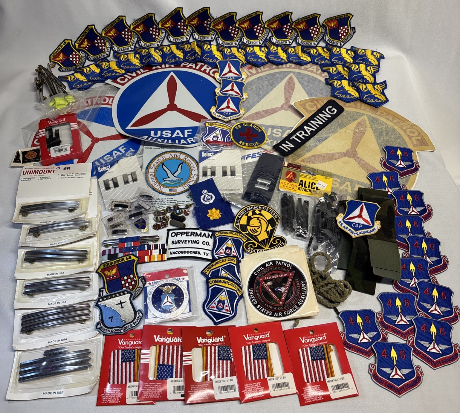 VTG Civil Air Patrol Patches Pins Stickers Service Ribbons US Air Force Aux 100+