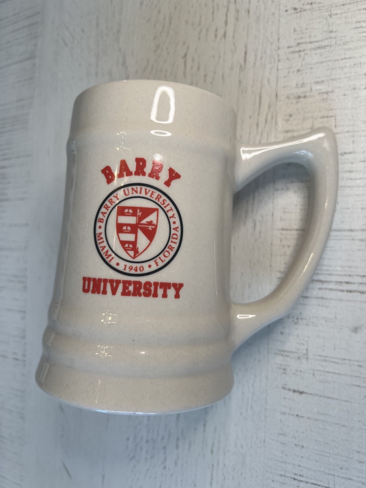 Vintage Barry University Ceramic Tankard Mug Vintage Barry University Ceramic Tankard Mug