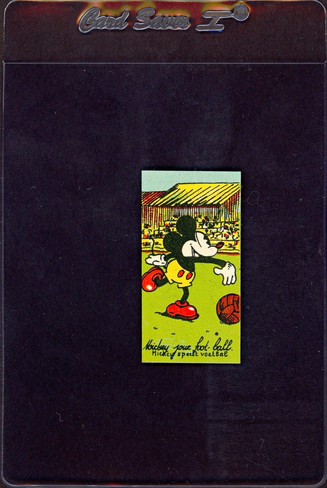 1930 Mickey Mouse Chocolaterie Rubis Verviers Mickey Mouse Football NM 1930 Mickey Mouse Chocolaterie Rubis Verviers Mickey Mouse Football NM