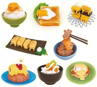 Sanrio Re-ment Gudetama Plate Complete Set of 8 Mini Figures PVC C381 Sanrio Re-ment Gudetama Plate Complete Set of 8 Mini Figures PVC C381