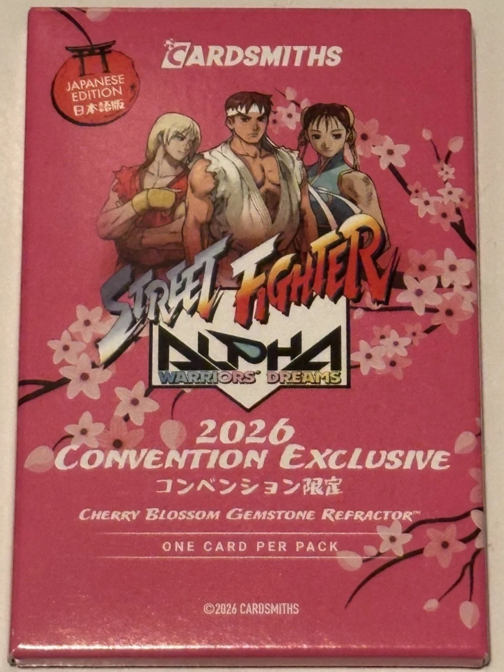 Cardsmiths Street Fighter Japanese Cherry Blossom Trading Cards Pack - SDCC 2026 Cardsmiths Street Fighter Japanese Cherry Blossom Trading Cards Pack - SDCC 2026