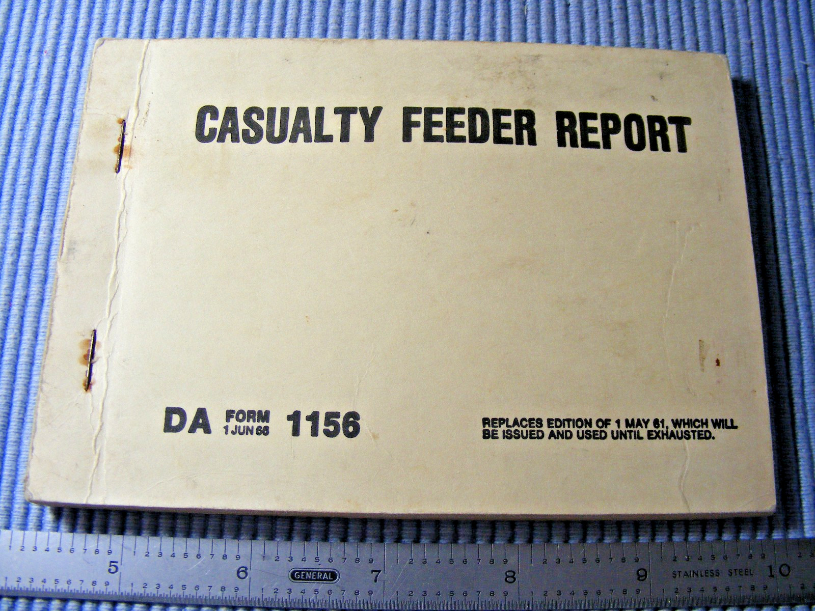 Vintage Vietnam Era US Armed Forces Casualty Feeder Report Booklet