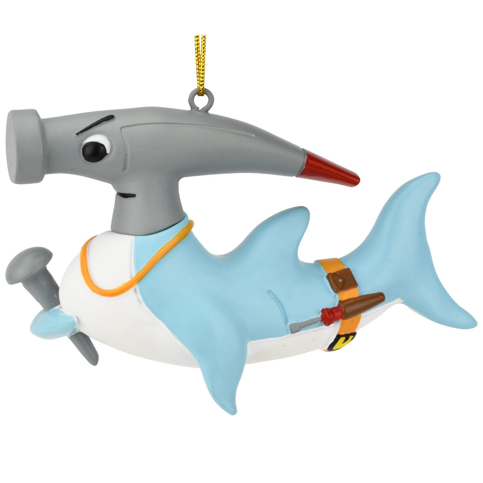 Tree Buddees Hammerhead Shark Christmas Ornament Funny Play on Words Tree Buddees Hammerhead Shark Christmas Ornament Funny Play on Words
