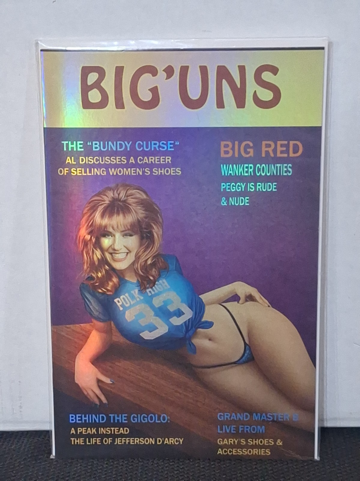 LIMITED TO 40 FOIL PEGGY BUNDY JERSEY BIG'UNS MARRIED WITH CHILDREN AUGUSTO BOOK