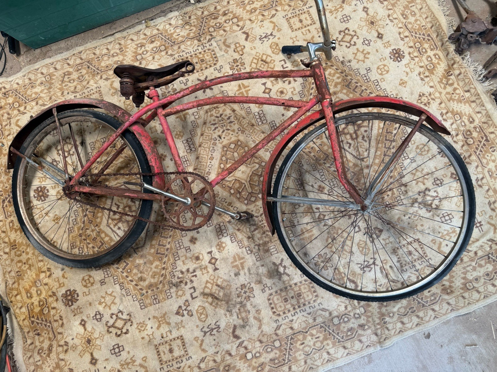 Vintage 1940s Shelby Traveler Bicycle Men's Cruiser Prewar Ratrod Original Co Vintage 1940s Shelby Traveler Bicycle Men's Cruiser Prewar Ratrod Original Co
