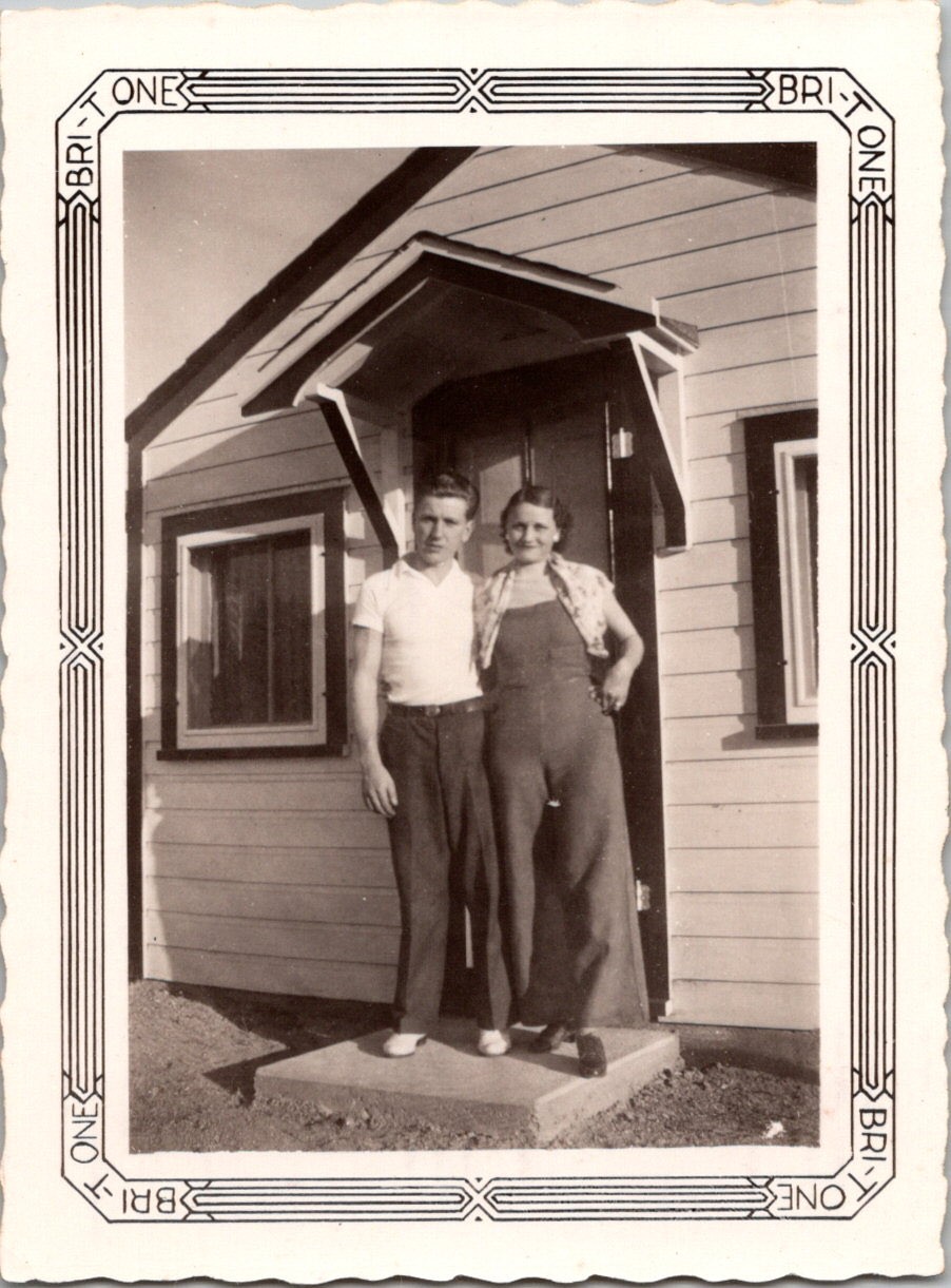 1939 Vintage Photo Lake Okoboji Couple Our Family Started Here Black & White 1939 Vintage Photo Lake Okoboji Couple Our Family Started Here Black & White