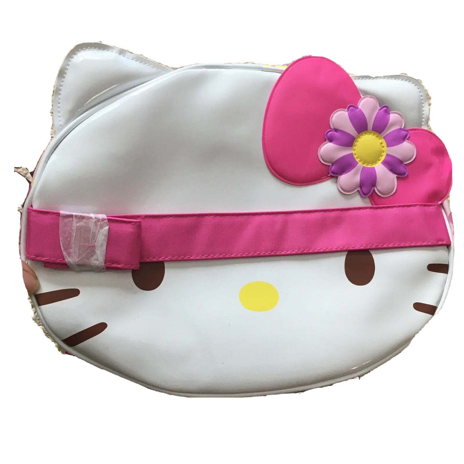 New 2011 Hello Kitty Sanrio Flower Zippers Embroider School Lunch Kit Bag NOS