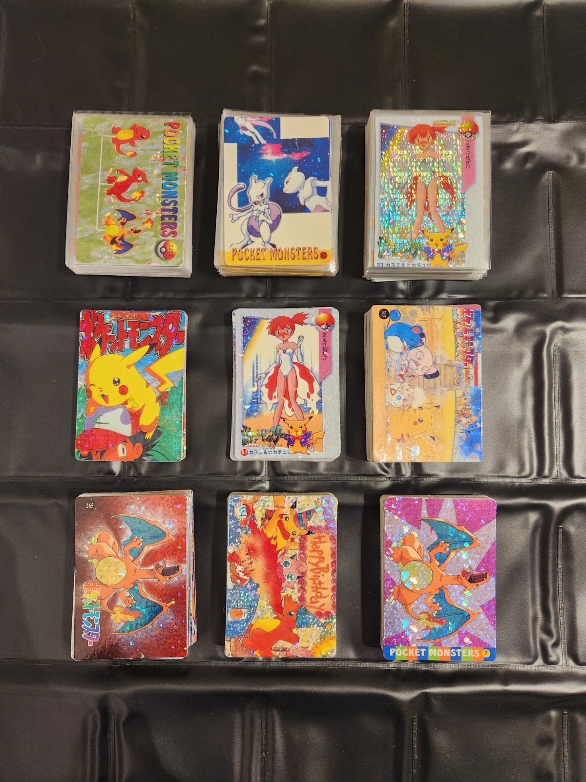 9 Sets Pokemon Prism - 315 Cards /Stickers Holo Japan Vending Machine Vintage