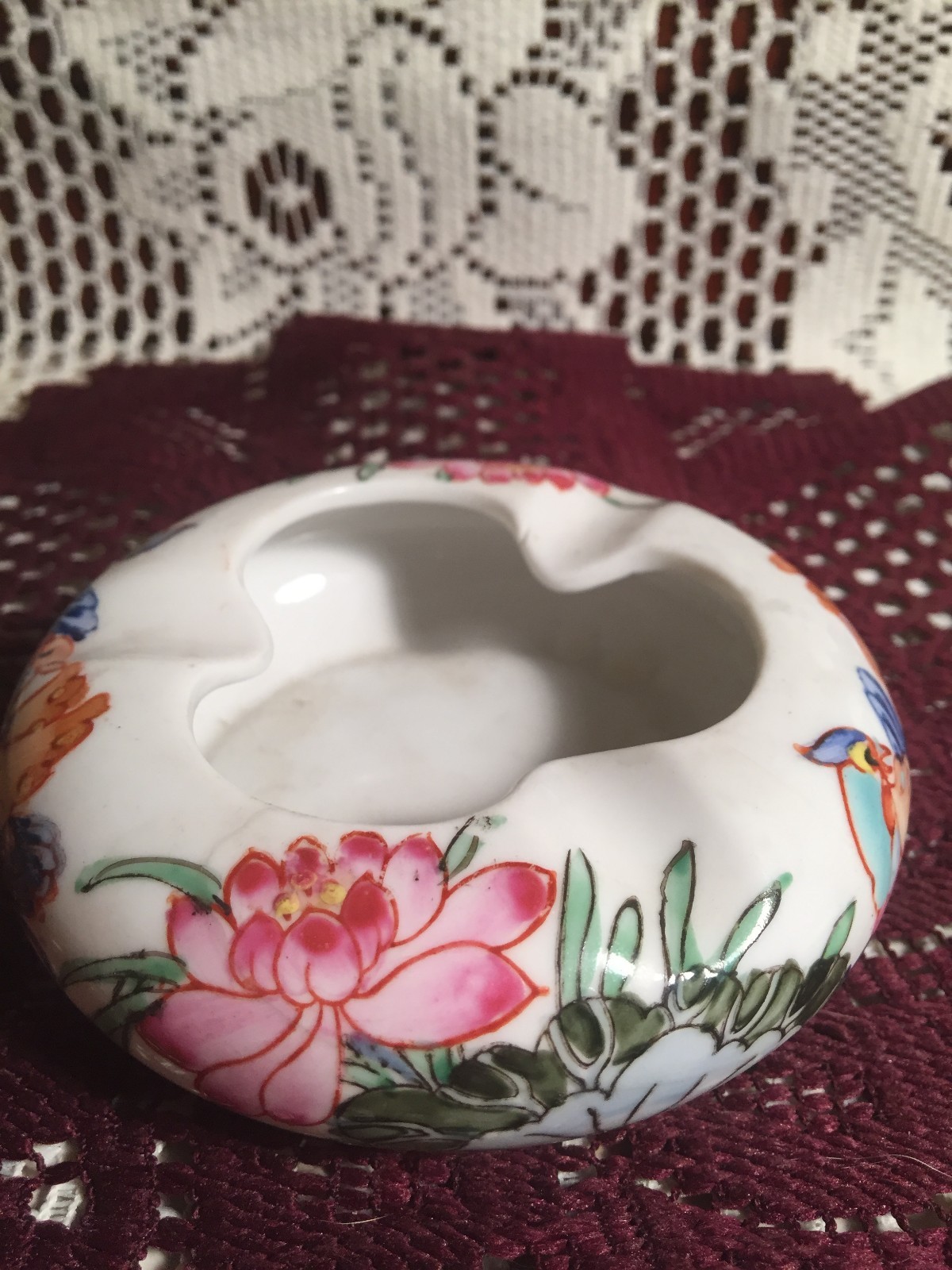 Chinese Ashtray/Dish. by Artfield & Craftmens (Eternal Devotion) Mandarin Ducks