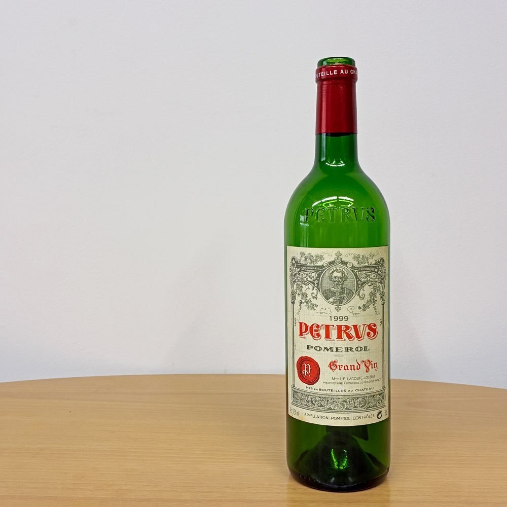 PETRUS 1999 Empty Wine Bottle No Cork Pomerol Grand Vin Vintage from Japan