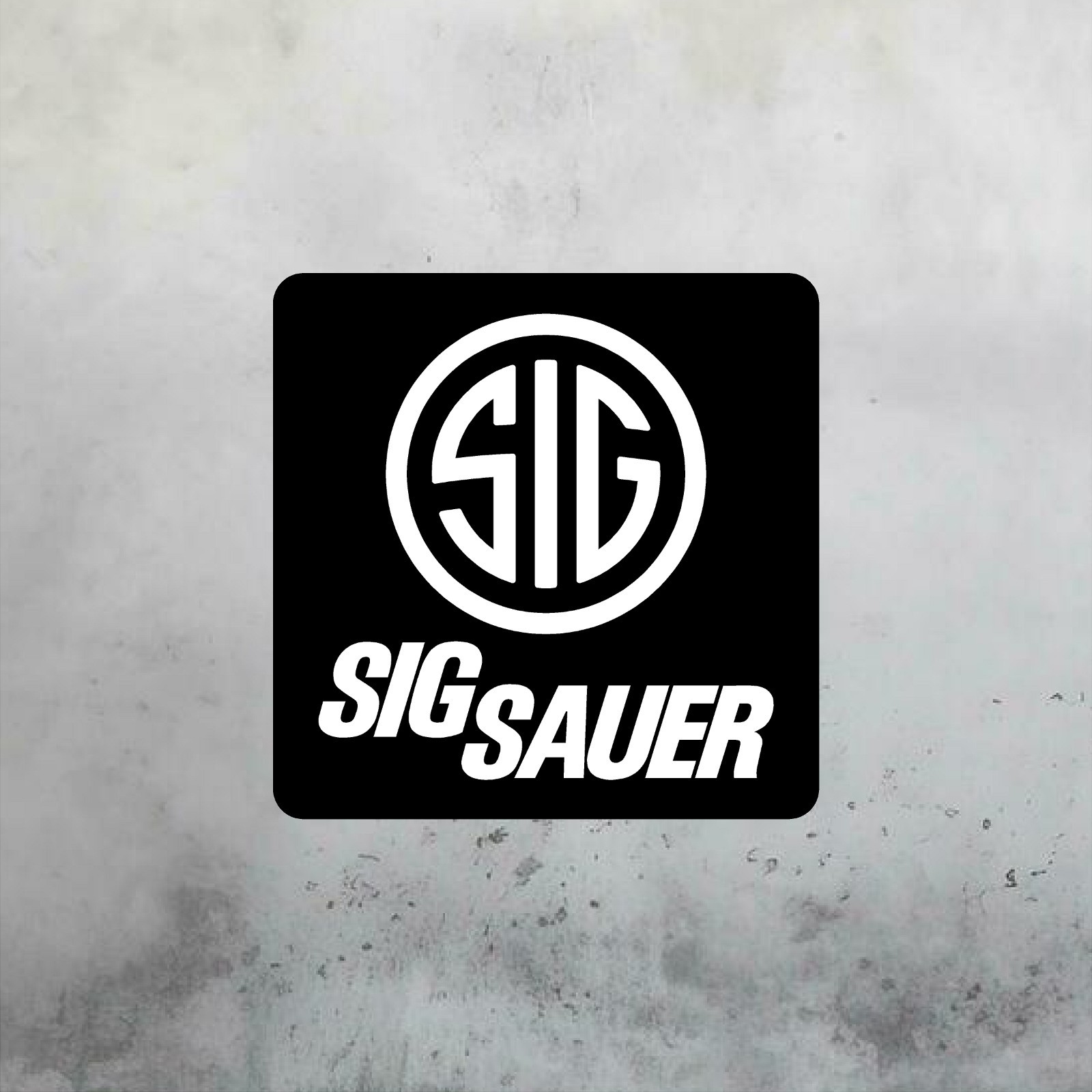 SIG SAUER Aluminum Sign 18in x 18in - Mancave Gun Room Wall Art SIG SAUER Aluminum Sign 18in x 18in - Mancave Gun Room Wall Art