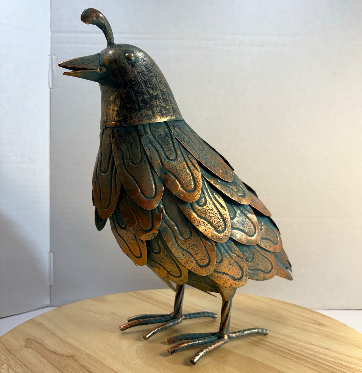 Regal Art & Gift Metal Patina Quail Bird Figurine Sculpture 12\ Regal Art & Gift Metal Patina Quail Bird Figurine Sculpture 12\