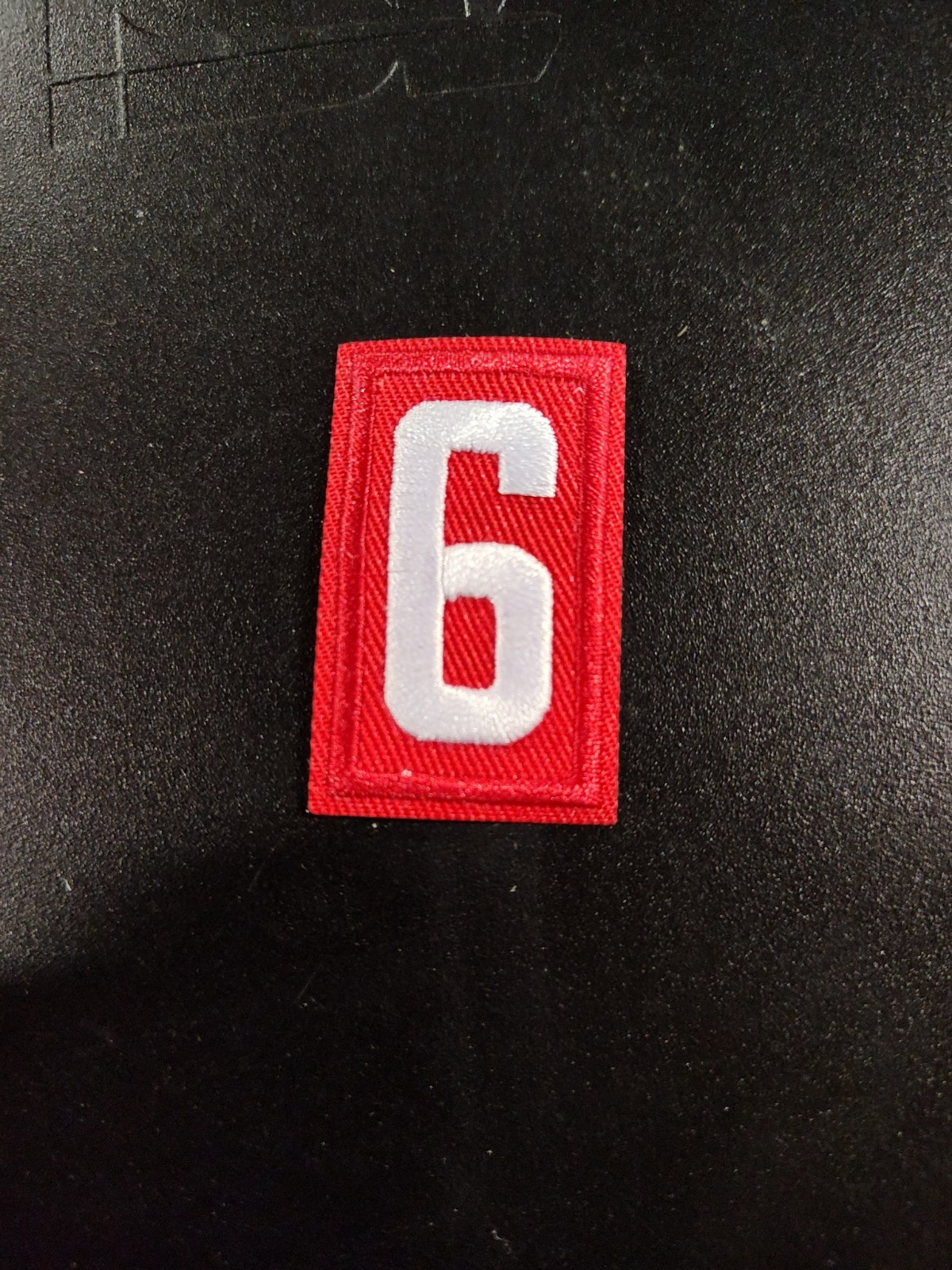 Number 6 Red & White Embroidered Patch BSA Boy Scouts Of America Number 6 Red & White Embroidered Patch BSA Boy Scouts Of America