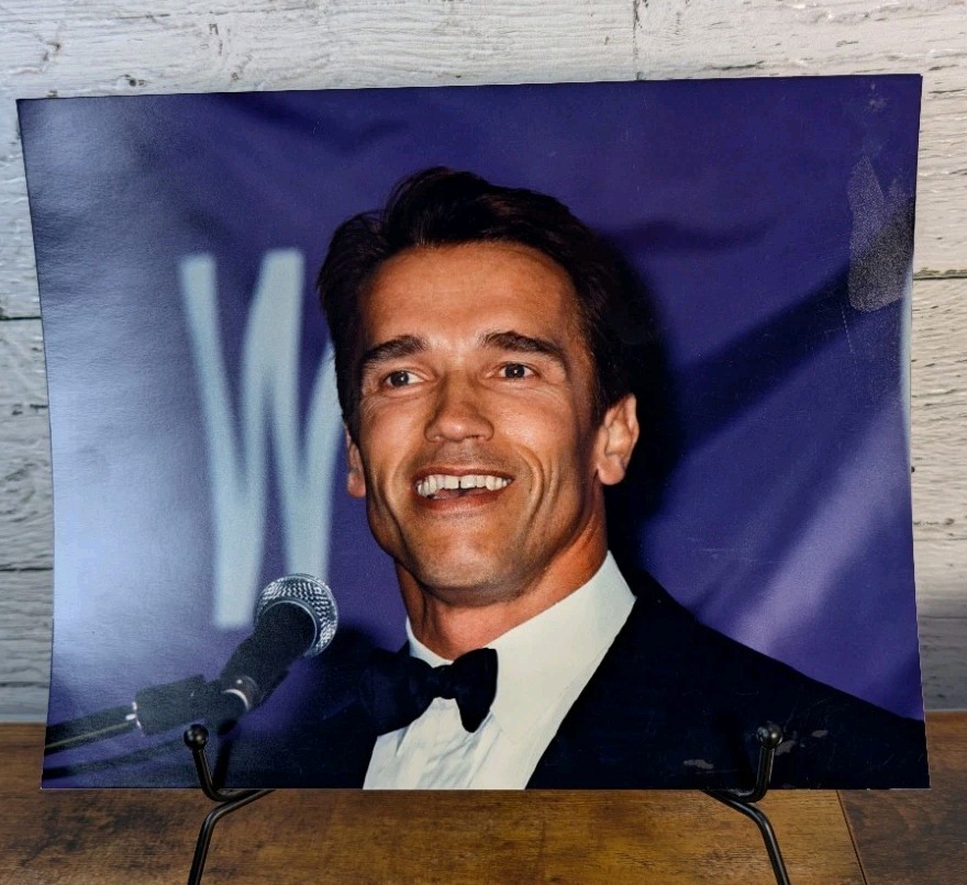 Rare Photos Of Dave Thomas 1989 & Arnold Schwarzenegger 1992 Ohio Ameriflora 92